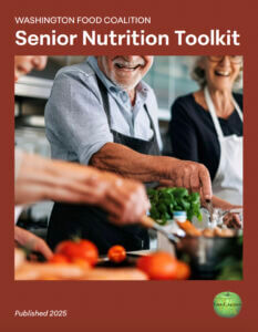 Toolkit cover picturing seniors preparing vegetables.